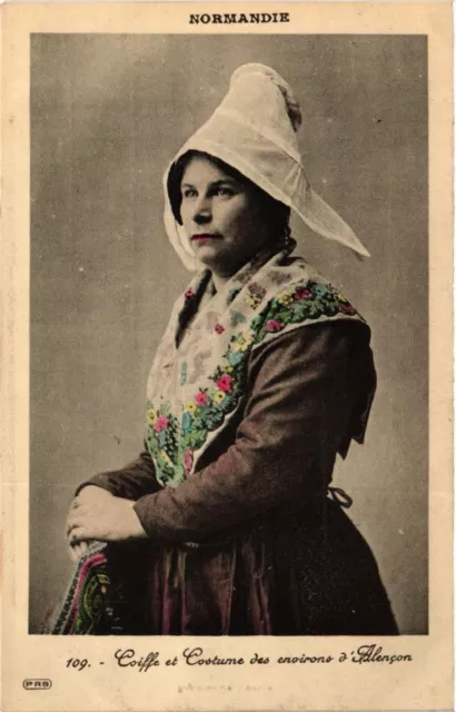 CPA Normandy - headdress and costumes of the approx. d'Alencon - Folklore (482850)