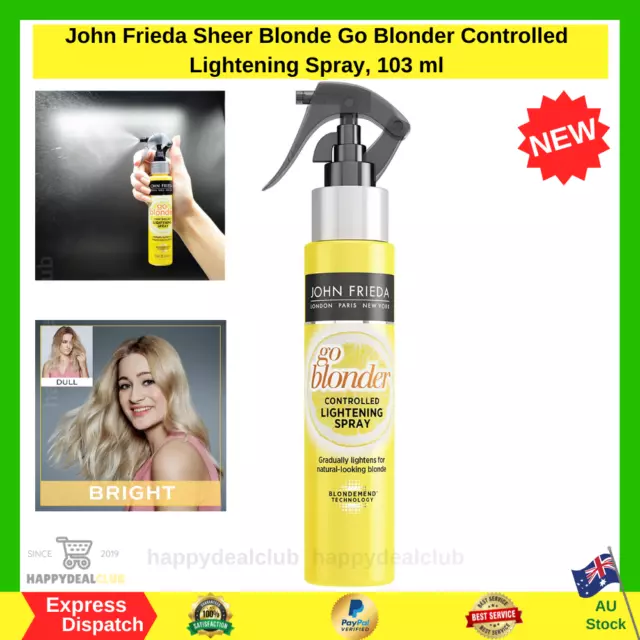 John Frieda Sheer Blonde Go Blonder Controlled Lightening Spray, 103 ml NEW AU