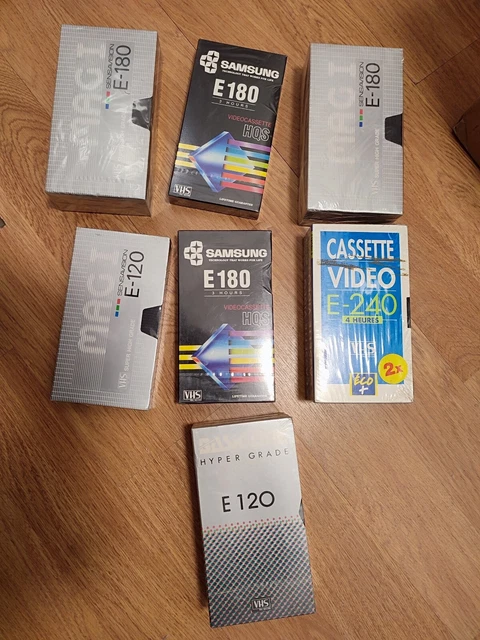 Lot De 13 Cassettes VHS Vierges - Sony BASF - Durées 60, 120, 180 Min - NEUF