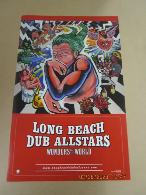 LONG BEACH DUB ALLSTARS Wonders Of The World Promo Poster New! Unused! 2001