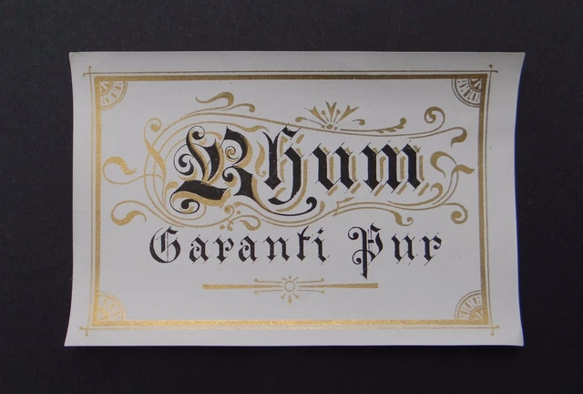 Rum - oud etiket / ancienne étiquette Rhum Vieux - Stokerij