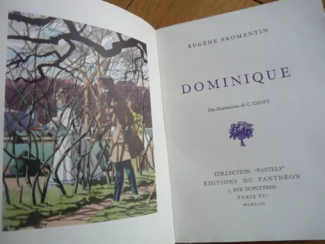 Litterature Dominique Eugene Fromentin Illustration Chopy G. Sand Eo N° 1953