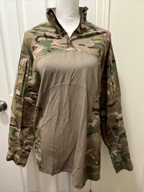 Army Combat Shirt Flame Resistant ACS FR Multicam OCP size LARGE NWOT 1/4 Zip