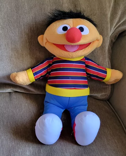 Fisher Price Sesame Street Ernie Plush Stuffed Toy 14"