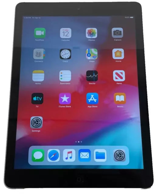 Apple iPad Air 1st Gen 9.7" (16GB Storage - Space Gray - iOS 12 - MD785LL/A)