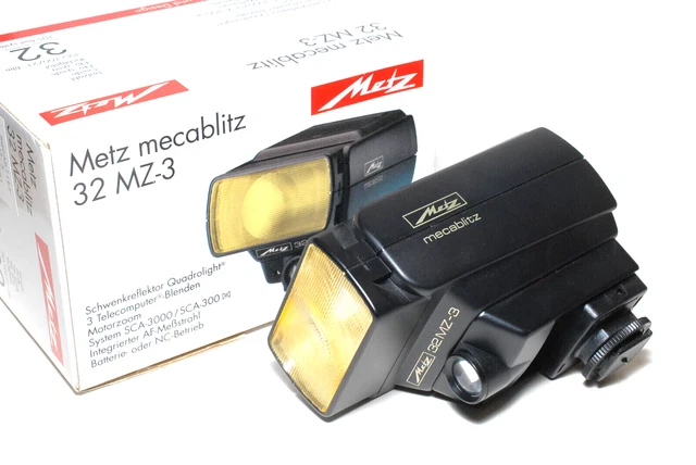 Metz mecablitz 32MZ3 Blitzgerät für SCA300 / SCA3000 Adapter (neuwertig)
