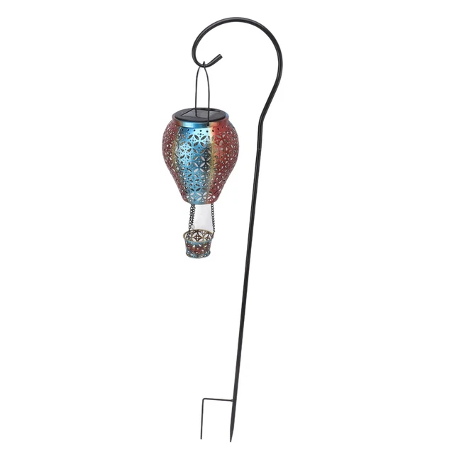 Lawn Hanging Solar Lantern Retro Hollowed Warm Light Romatic Garden Solar Light