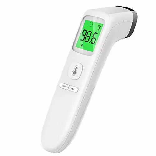 Thermomètre sans contact thermomètre frontal avec alarme fièvre et fonction mémoire