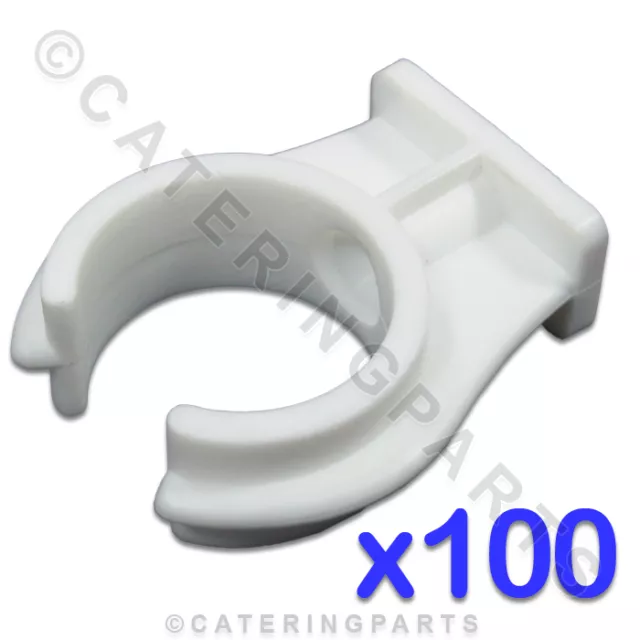 CL101 ELLIS 100 PACK x HIGH QUALITY 15mm OPEN PIPE CLIPS SNAP-IN PUSH-FIT TYPE 3