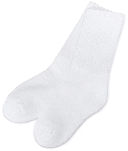 Big Boys Seamless Toe Athletic Crew 6-Pack,, White, Size Large BPvv