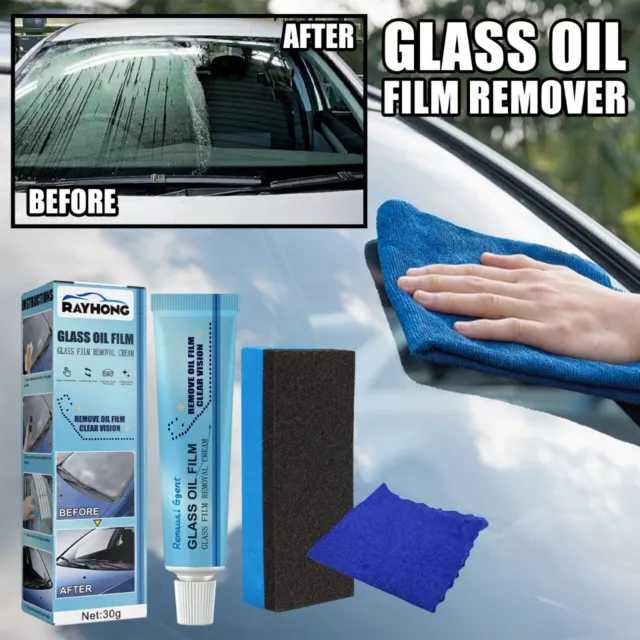 New Car Glass Oil Film Cleaner Removal Cream Paste Windshield Water Spot Remover