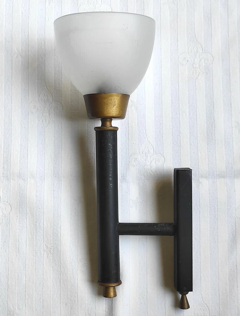 Applique Murale PARIS En Fer Forgé Et Verre Opale Satiné - Style Vieux, IP44, LED