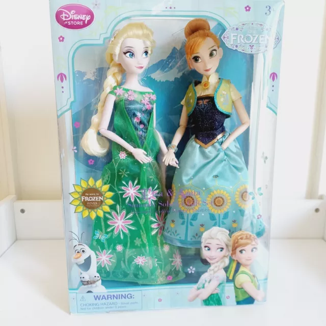 Set regalo bambole Disney Store febbre congelata Elsa & Anna solstizio d'estate - in scatola