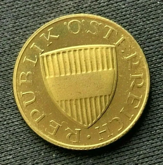 1970 Austria 50 Groschen Coin PROOF    ( Mintage 128k ) Rare Coin     #C157 2