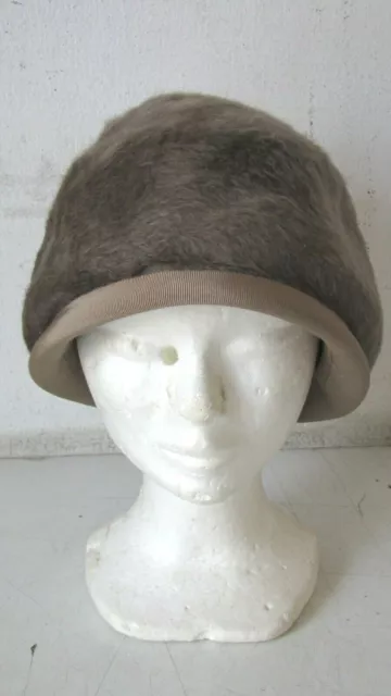 Cappello Donna Inverno  In Pelliccia Anni 60 Vintage