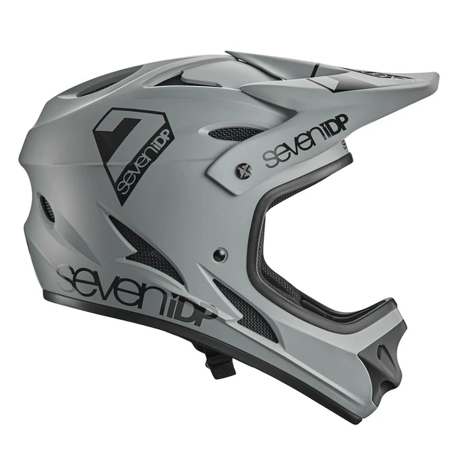 7Idp M1 Vollgesicht Mountainbike/Bmx/Enduro/Ebike Helm Grau Jugend Medium++Verkauf 5
