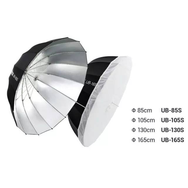Godox Parabolic Reflective Umbrella + Soft Diffuser Cover Cloth 85/105/130/165CM