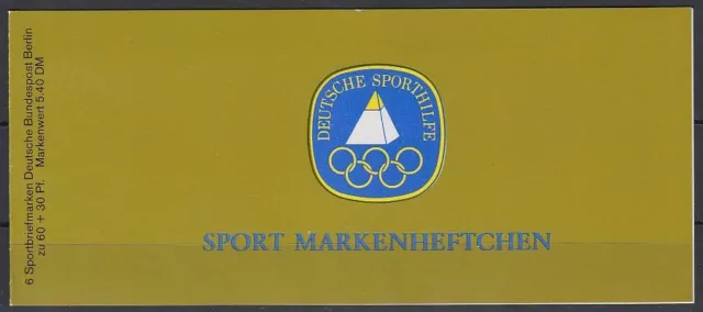 Germany Berlin 1981 Mi 645 ** Markenheftchen Sporthilfe [sv3337]