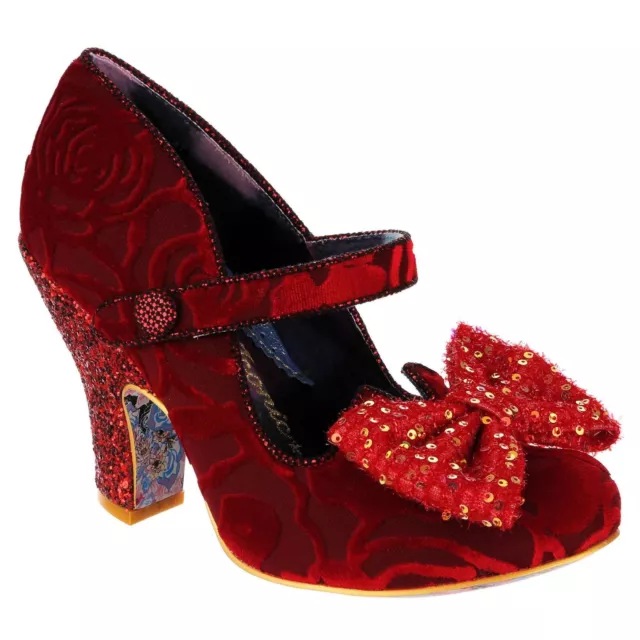 IRREGULAR CHOICE FANCY That (AM) Black High Heel Sequin Bow Shoes EU 45 UK  10.5 £39.99 - PicClick UK