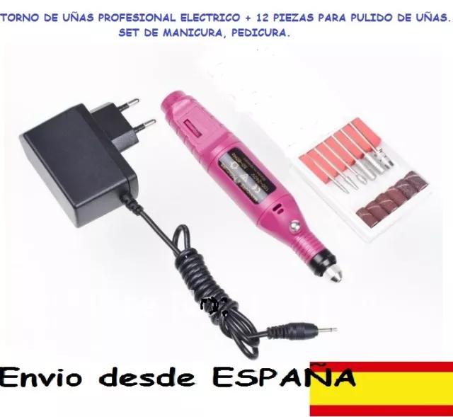 Torno para manicura y pedicura uñas fresadora profesional 30000 RPM