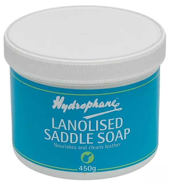 Hydrophane Lanolised Saddle Soap is a softer alternative, nourishing and moistur