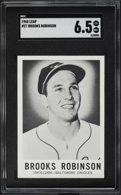 1960 Leaf #27 Brooks Robinson SGC 6.5 EX-MT+ Baltimore Orioles HOF