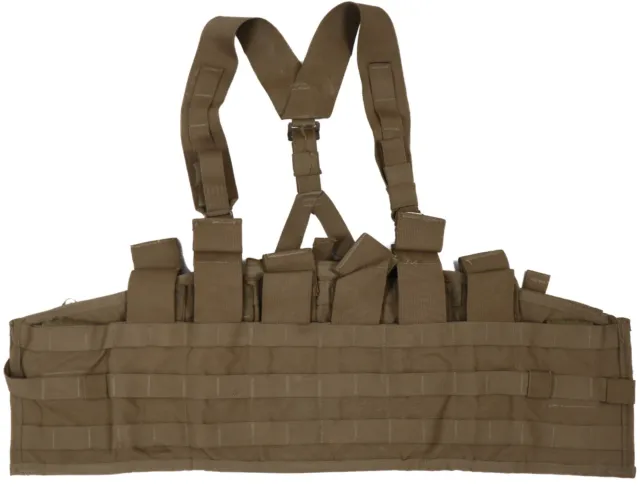 USMC Marine Corp Chest Rig Coyote Tan Tactical Assault Panel TAP Vest w Staps
