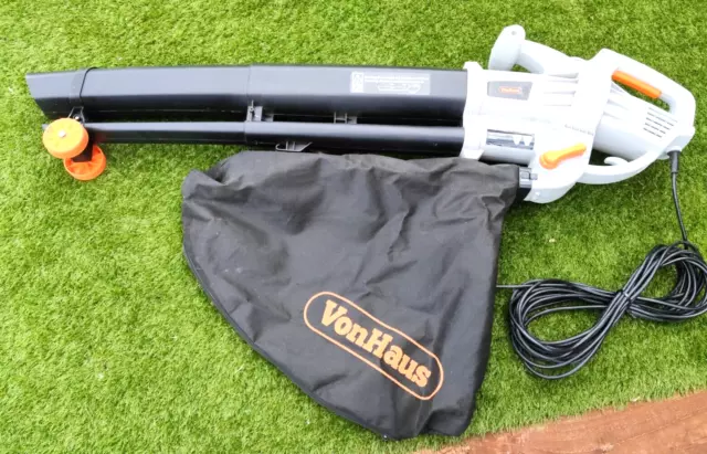 VonHaus Leaf Blower and Vacuum Collect & Clear Gardens & Patios of Leaves