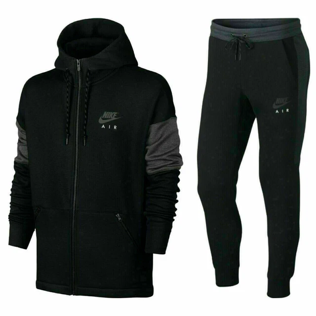NIKE AIR TRACKSUIT Fleece Hoodie Joggers Sweatpants Hoody Bottoms Black New Mens EUR 82 98 PicClick FR