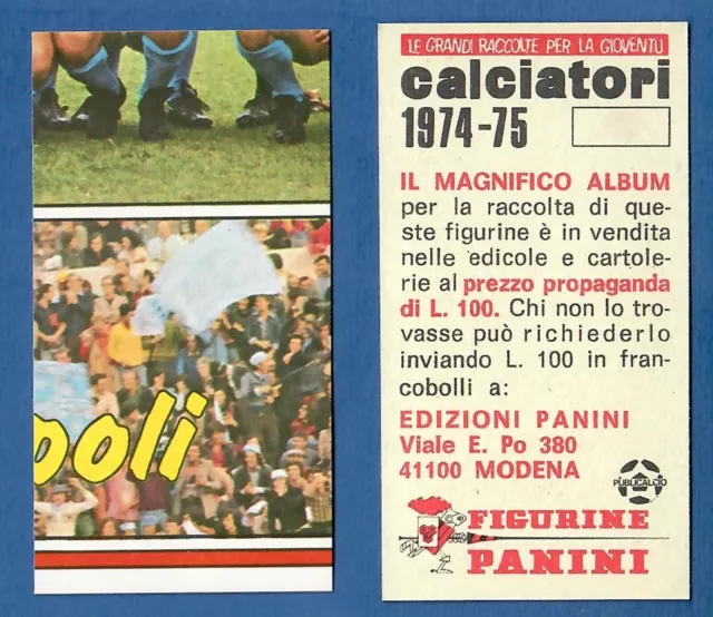 Figurina Calciatori Panini  1974/75 - Nuova/New  - 384 Squadra - Napoli