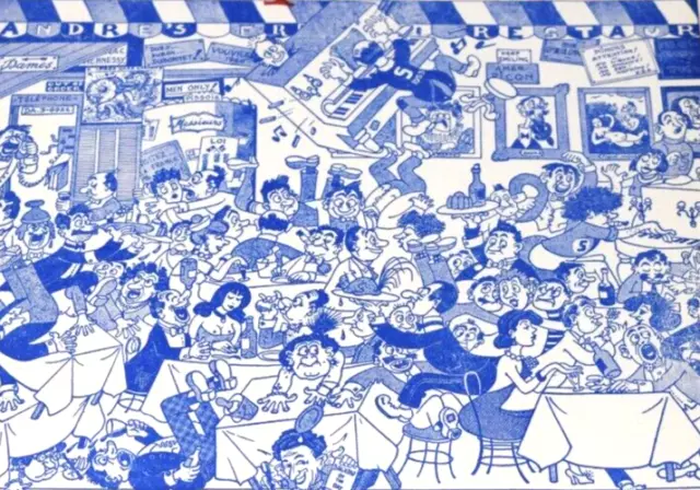 1950 Menu Andre's L'Omelette French Restaurant Palo Alto Ca