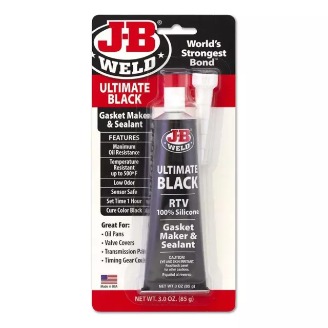 J-B Weld 32329 Ultimate Black High Temperature RTV Silicone Gasket Maker and