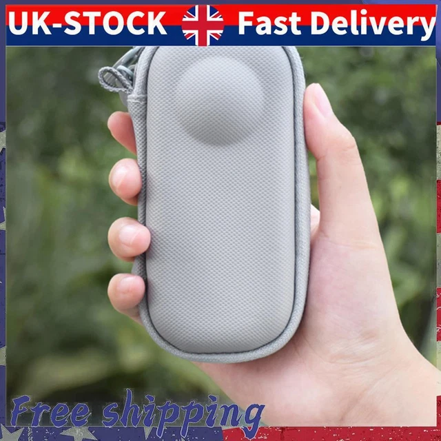 Hard Shell Protective Case PU Carrying Case for Insta360 One X3/2 (Grey)