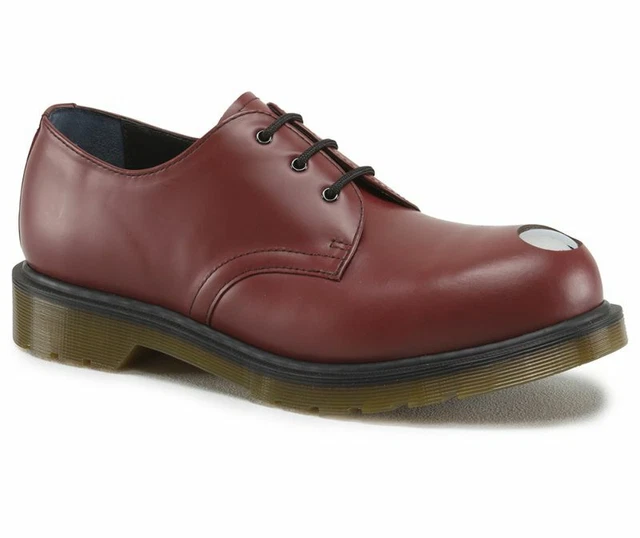 DR MARTENS DOC 3 Hole Keaton Cherry Red Steel Toe 14603600 £121.61