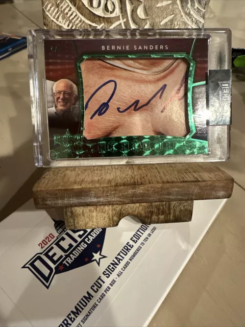 Decision 2020 premium cut signature Bernie Sanders /5 Leaf