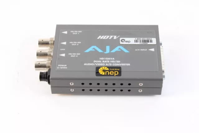 AJA HD10AVA Dual Rate HD/SD Analog Video Audio/Video A/D Converter