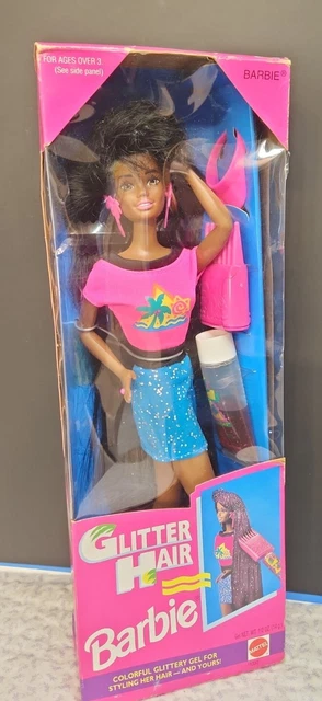 GLITTER HAIR BARBIE 93 African American Long Black Hair RARE Christie Retro NRFB £ - PicClick UK GLITTER HAIR BARBIE 93 African American Long Black Hair RARE Christie Retro NRFB £ - PicClick UK
