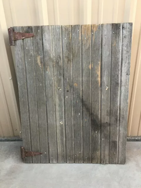 LOCAL PICK UP ONLY - Vintage Wood Barn Door (with hinges)