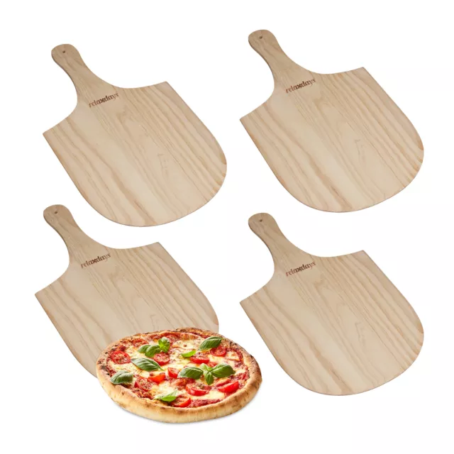 4X PALETTA IN legno per pizza pala pane focaccia accessorio pizzaiolo forno  EUR 47,90 - PicClick IT