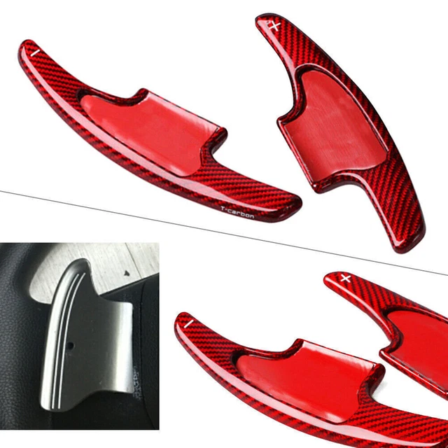 2 x prolunga paddle volante auto fibra di carbonio rosso per Honda 2018