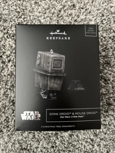 2022 SDCC Gonk Droid & Mouse Droid Star Wars Hallmark Ornament NYCC
