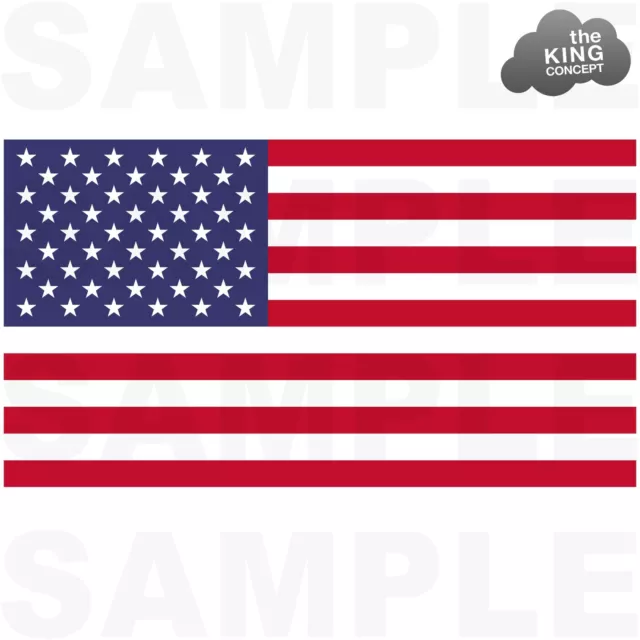 USA Drapeau Fer Sur T-Shirt Transfert Américain États-unis De Amérique Imprimé