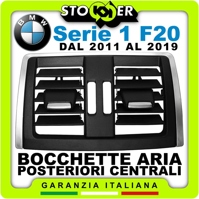 DEMULAX Uscita aria condizionata posteriore AC, for BMW, serie 5 F10 F11 F18 520i 523i 525i 528i 530i 535i Griglia dell'aria condizionata per auto(Model B Plain Black