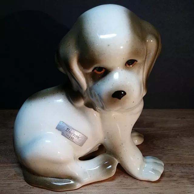 Vintage Robert Simmons Ceramic puppy St Bernard Dog Figurine "Bernie-149"
