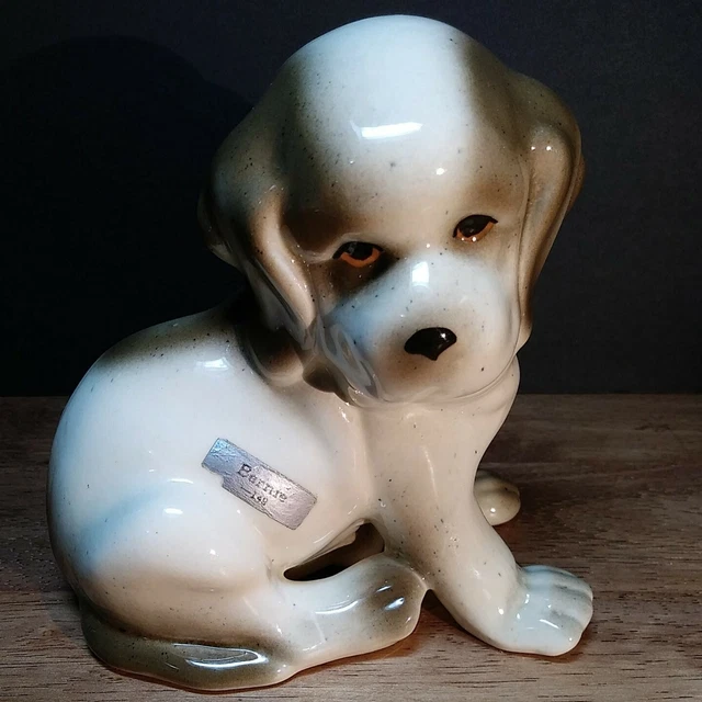 Vintage Robert Simmons Ceramic puppy St Bernard Dog Figurine "Bernie-149"