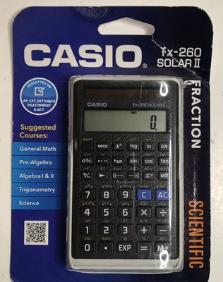 Casio Scientific Solar Ii Fx 260 Fraction With Slide Case Calculator 12 99 Picclick
