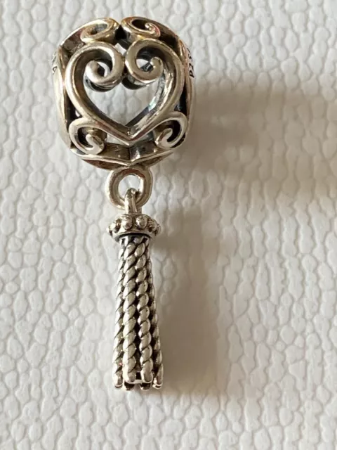 Pandora Enchanted Heart Tassel Charm S925 ALE