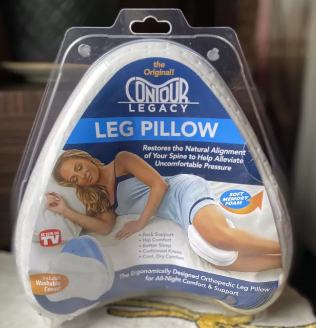 Como se ve en la televisión, la almohada original para piernas soporte para el embarazo ayuda comodidad para dormir