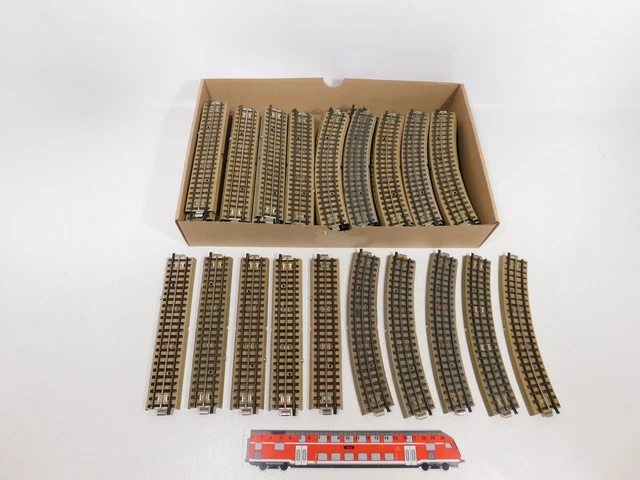 70X MÄRKLIN H0 00 AC Rail M-Gleis Profil Complet 3600 A 3600 D #DL215-4 ...