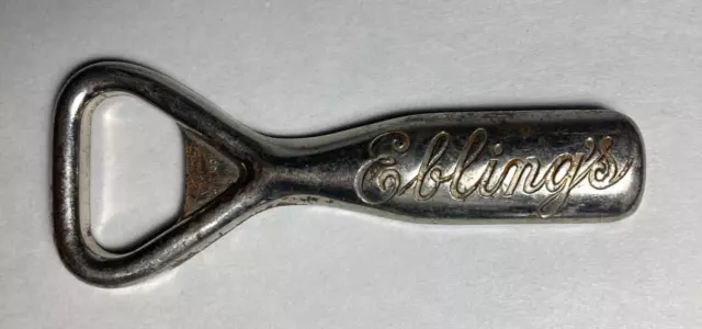 Vintage Beer Bottle Opener Ebling Brewing Company South Bronx NY by Vaughn 1940s